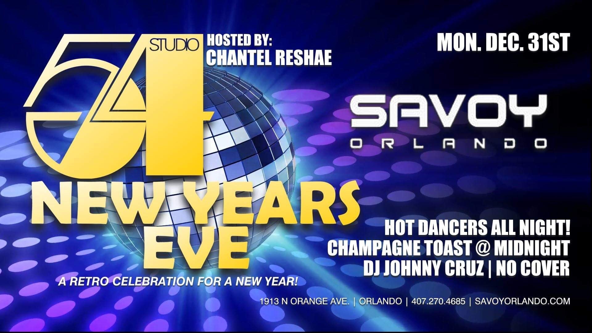 Studio 54 New Year’s Eve Party at SAVOY Orlando