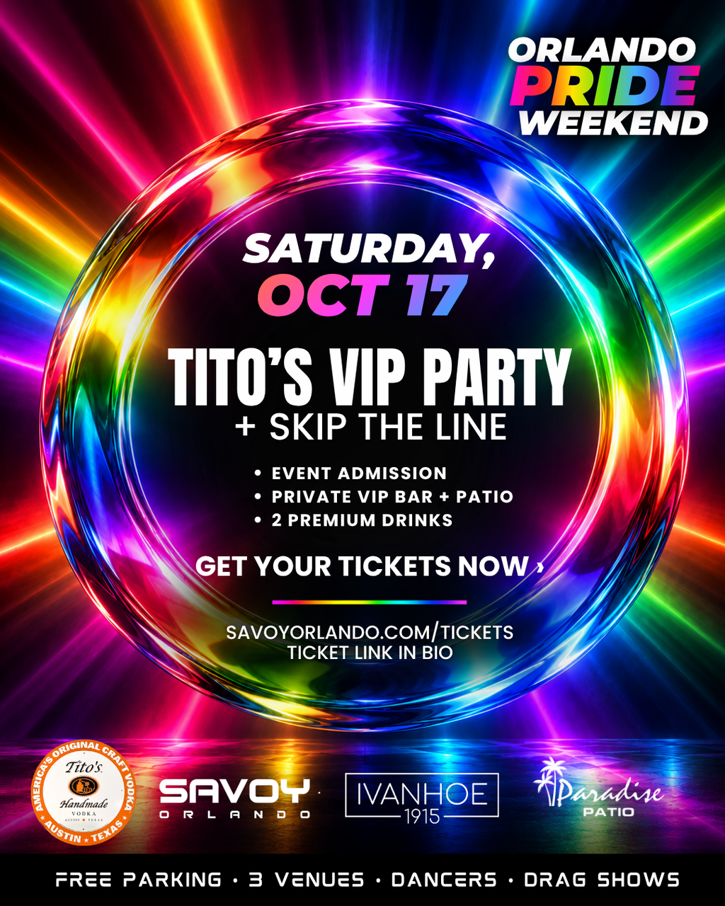Orlando Pride at Savoy – Tickets