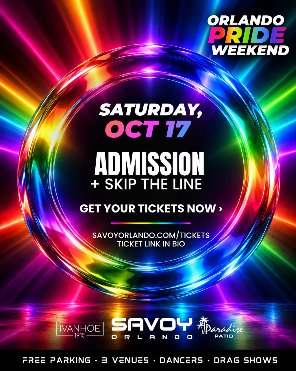 Orlando Pride at Savoy – Tickets