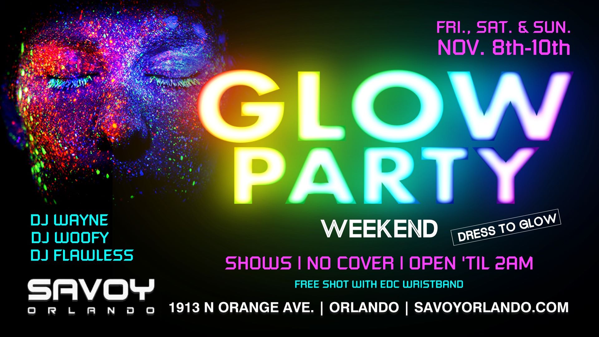 Glow Party Weekend